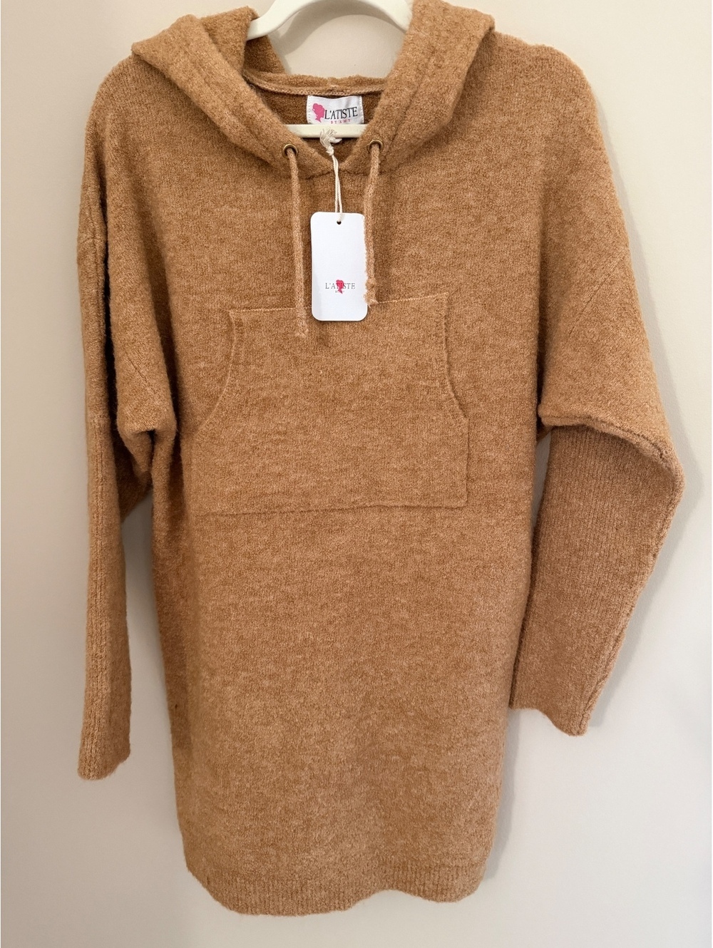 M NWT hoodie dress, alpaca/wool